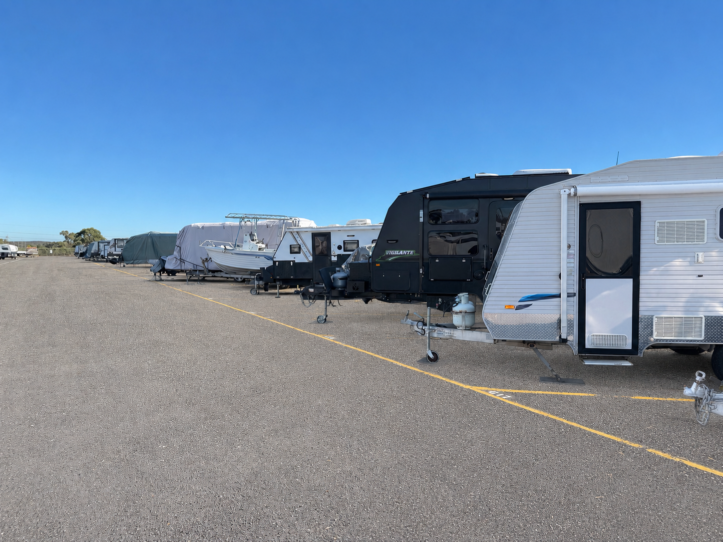 Caravan storage bay at Latitude 32 Storage Wattleup Perth